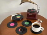 posavasos discos de vinilo