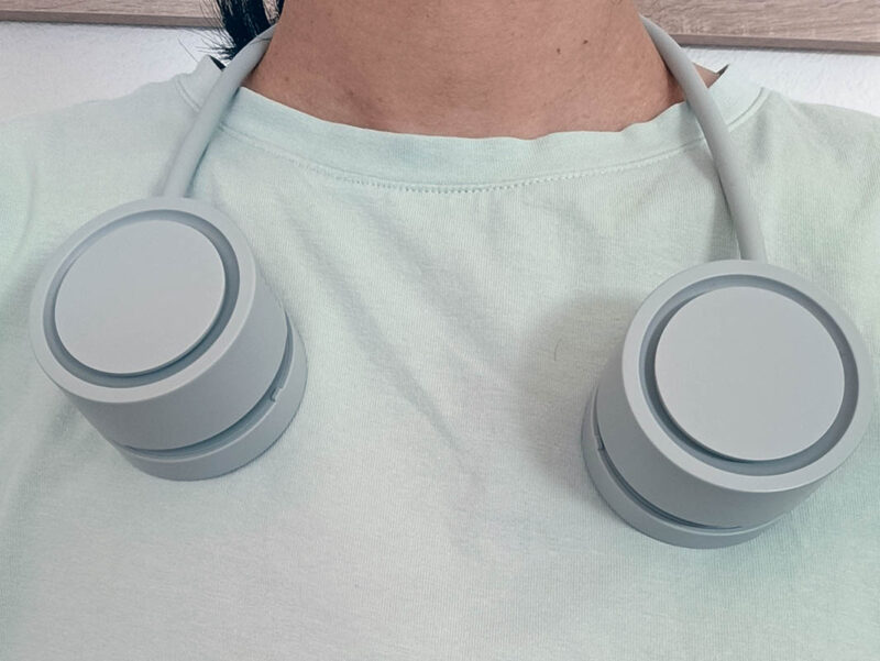 Ventilador de cuello portátil USB recargable