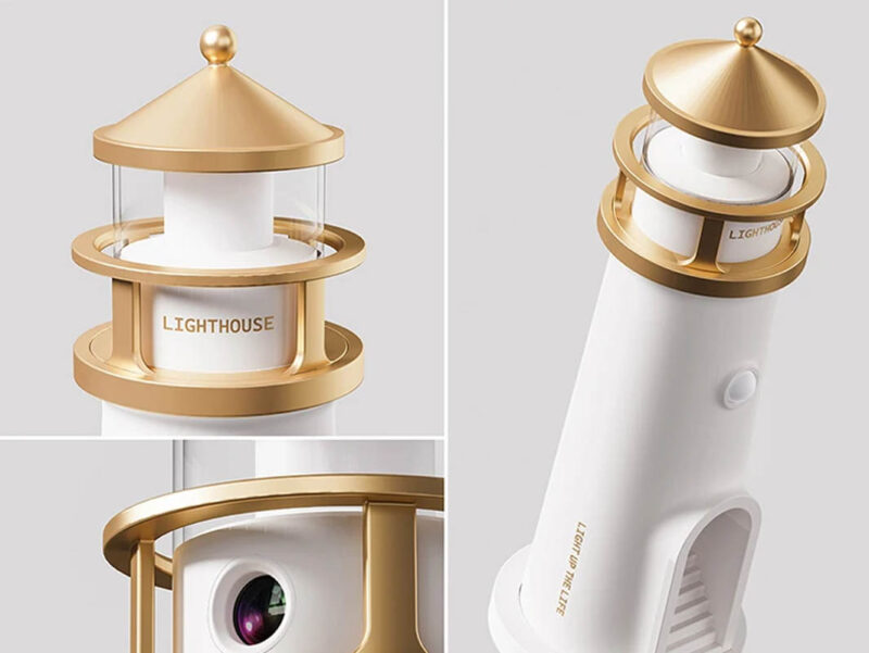 Lampara bluetooth con proyector de luna