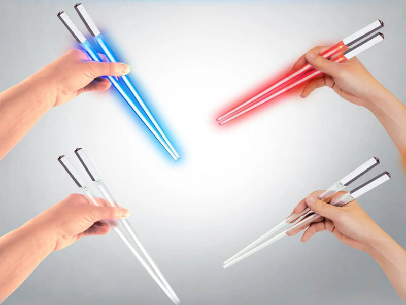 palillos LED sable láser luminosos varios colores
