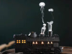 humidificador difusor tren vintage con luz